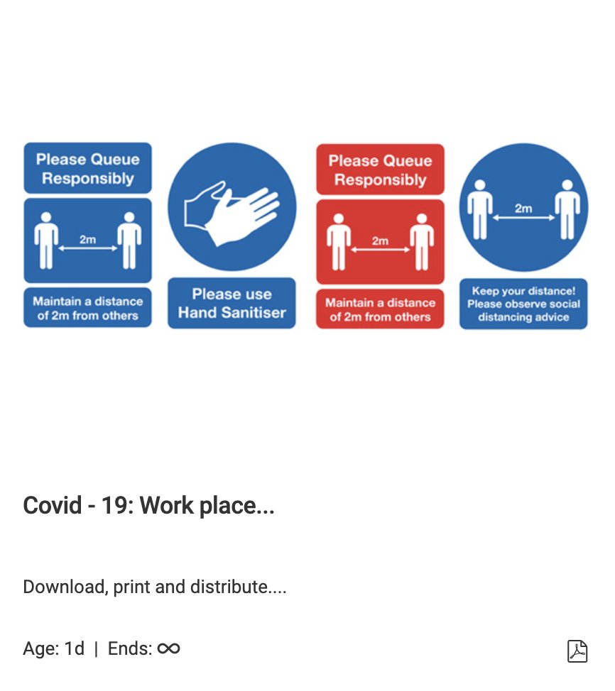 We've added a series of Covid-19 Workplace posters to your marketing platform - for Resellers to download, print and distribute

Courtesy of <a href="/_JPlant/">Plantey</a>