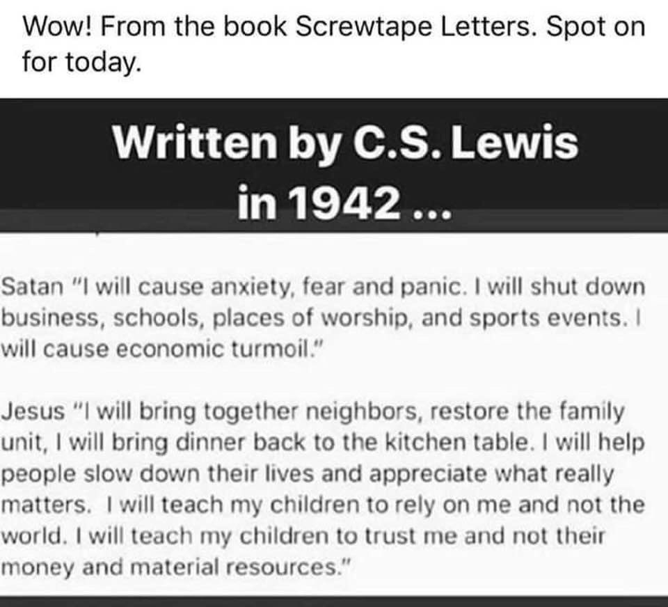 Annie Spiers on Twitter: "I've long been a fan of CS Lewis and his ...