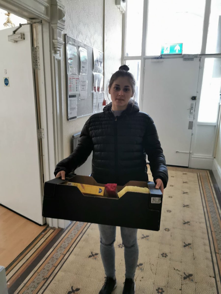 WMFSAston's tweet image. Vulnerability isn’t age related. Aston White while completing Safe and well visits (through FaceTime) highlighted a young adult struggling. Food parcel delivered 👌