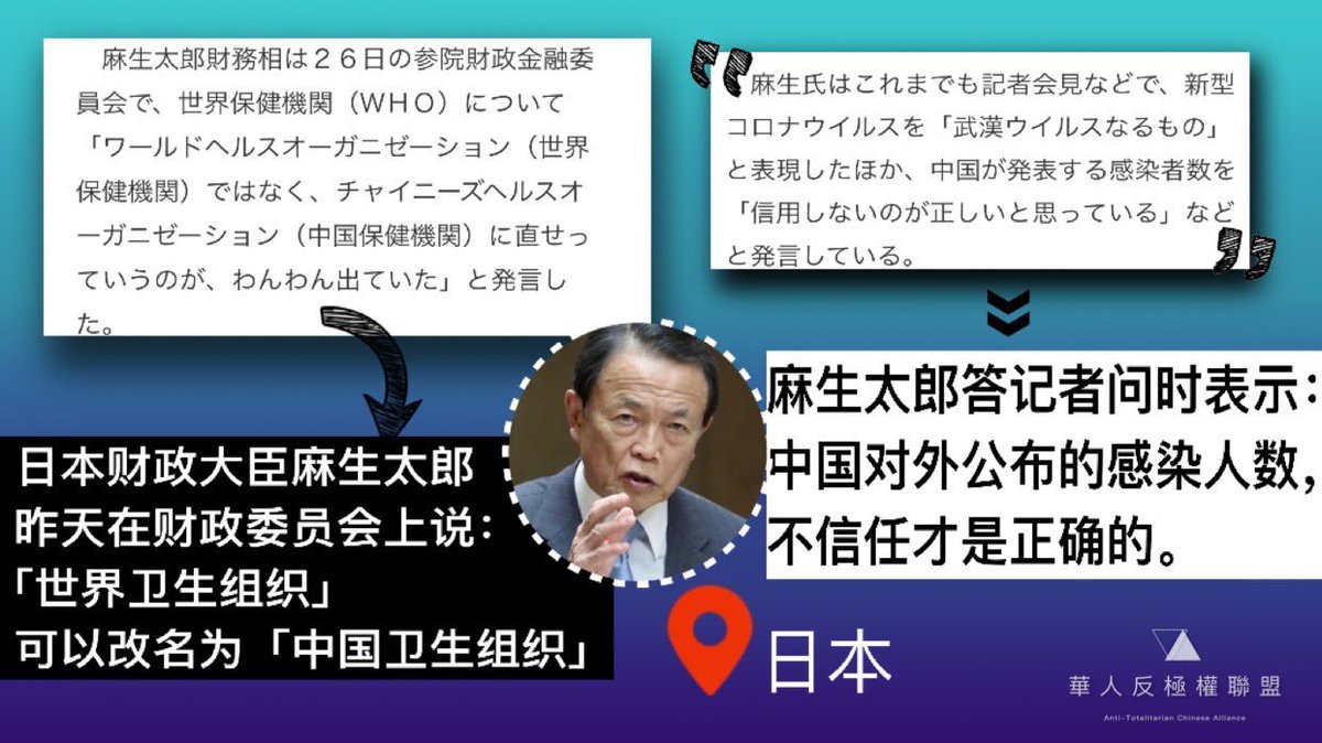 關堯 Alston Kwan Twitterissa 全世界只剩中国人信中共对疫情的宣传 世卫组织没有保持中立态度 偏袒中国 在各方要求世卫总干事