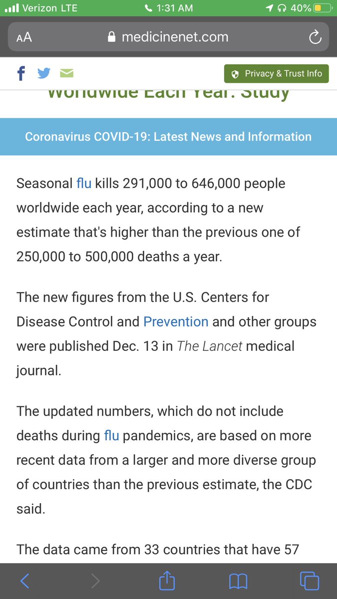 DannyTracy29's tweet photo. Not necessarily good news but an avg of 291,000 - 646,000 people die of the regular flu world wide each year.. vs 24,090 so far from coronavirus.  less than 1/10... the US is in the worst now so stay safe but the fact that China has rebounded means 2020 still may have a shot 👌🏻 https://t.co/ffLxv6GoR3