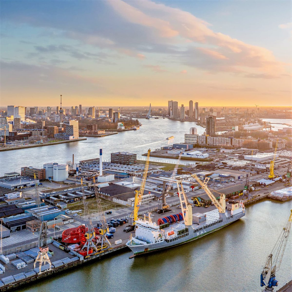 Port of Rotterdam Authority (@portofrotterdam) on Twitter photo When offshore and breakbulk come together on a sunny day @portofRotterdam. The MV Lone of <a href="/SAL_Heavy_Lift/">SAL Heavy Lift</a>, moored <a href="/rhbstevedoring/">RHB Stevedoring Rotterdam</a> is preparing for a next offshore project. #salheavylift #offshore #breakbulk #RotterdamMakeItHappen When offshore and breakbulk come together on a sunny day @portofRotterdam. The MV Lone of <a href="/SAL_Heavy_Lift/">SAL Heavy Lift</a>, moored <a href="/rhbstevedoring/">RHB Stevedoring Rotterdam</a> is preparing for a next offshore project. #salheavylift #offshore #breakbulk #RotterdamMakeItHappen
