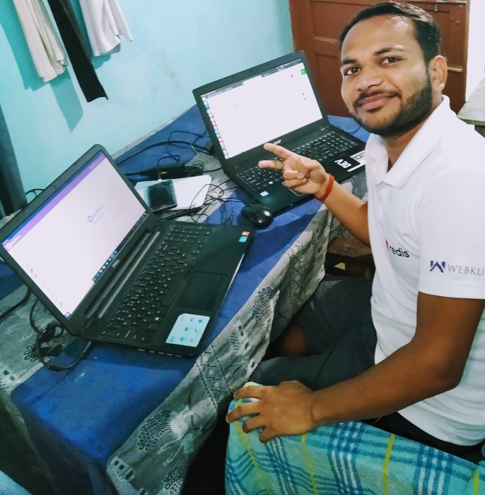 shuklaadarsh05's tweet photo. Ain't work from home fun and more productive? We are one, we are
@webkul
and together we stand even taller. We have again proved this, by moving the entire work infrastructure to remote only with 90%+ work efficiency assurance #LockDownWebkulUp #challenge #Quarantine #Corona https://t.co/QARwkVmS6h