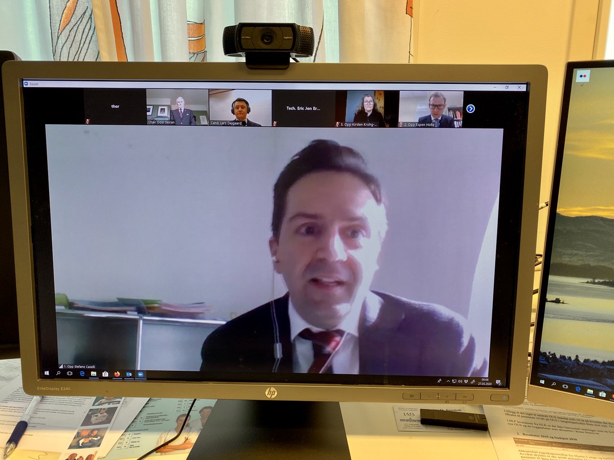 Thor Edvardsen (@thoredvardsen) on Twitter photo The first digital public defence at the University of Oslo. Dr Lars Dejgaard <a href="/LDejgaard/">Lars Dejgaard</a> is defending his thesis. You can all join in uio.zoom.us/j/227001288 Opponents are <a href="/StefanoCaselli/">Stefano Caselli</a> Espen Hothe Kirsten Krogh-Sørensen <a href="/KristinaHaugaa/">Kristina Haugaa</a> <a href="/UniOslo/">Universitetet i Oslo</a> The first digital public defence at the University of Oslo. Dr Lars Dejgaard <a href="/LDejgaard/">Lars Dejgaard</a> is defending his thesis. You can all join in uio.zoom.us/j/227001288 Opponents are <a href="/StefanoCaselli/">Stefano Caselli</a> Espen Hothe Kirsten Krogh-Sørensen <a href="/KristinaHaugaa/">Kristina Haugaa</a> <a href="/UniOslo/">Universitetet i Oslo</a>