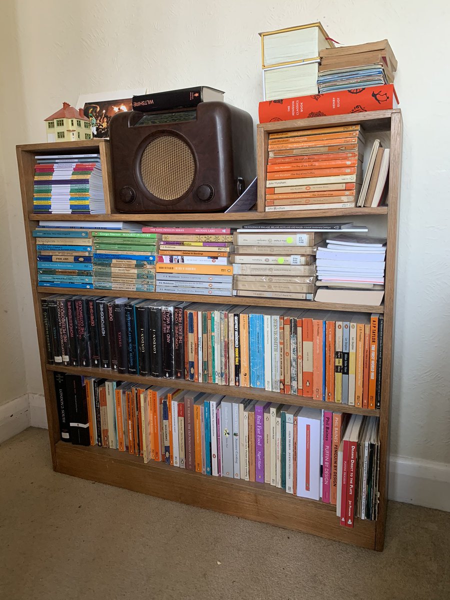 MarkMaidment's tweet photo. @PenguinCollSoc -my contribution to #ShowUsYourShelves https://t.co/pa0rxdeLix