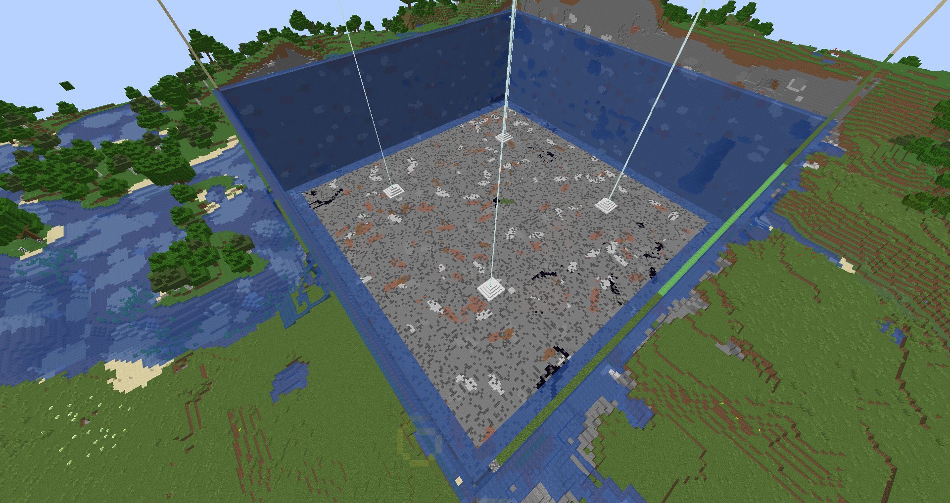 だって人間だもの Dbdの人 スポーンチャンク岩盤まで掘り終わりました 12 12チャンク マイクラ Minecraft Java スポーンチャンク 露天掘り T Co Lqk5pmrluc Twitter