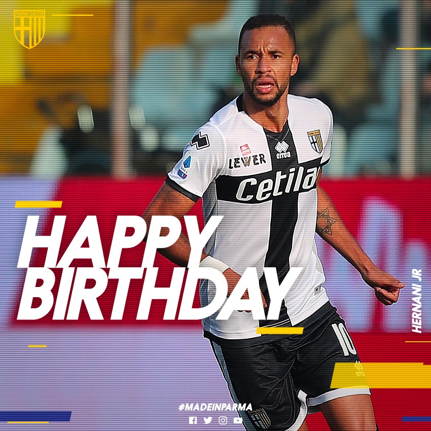 #CompleanniCrociati
Tanti auguri a <a href="/hernaniAZE/">HERNANI Jr.</a>, che oggi compie 2⃣6⃣ anni! 🎂💛💙
#NextchApter #ForzaParma
