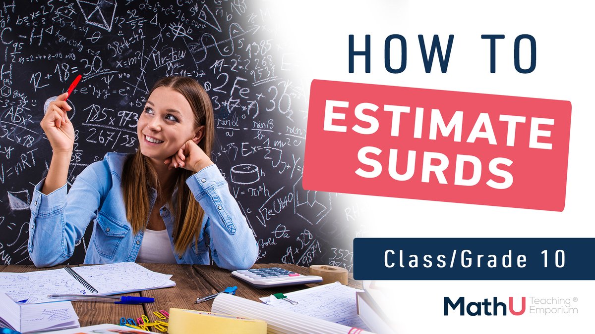 Want to know how to ESTIMATE SURDS? 🎞️ Watch this video for a quick &amp; simple explanation!
🔔 Subscribe to our channel &amp; click the notification bell so you won't miss any of our next videos! #MathUte #EduTech #EdTech #Education #STEM #Math #HighSchool

ow.ly/kYdi50yXgtk