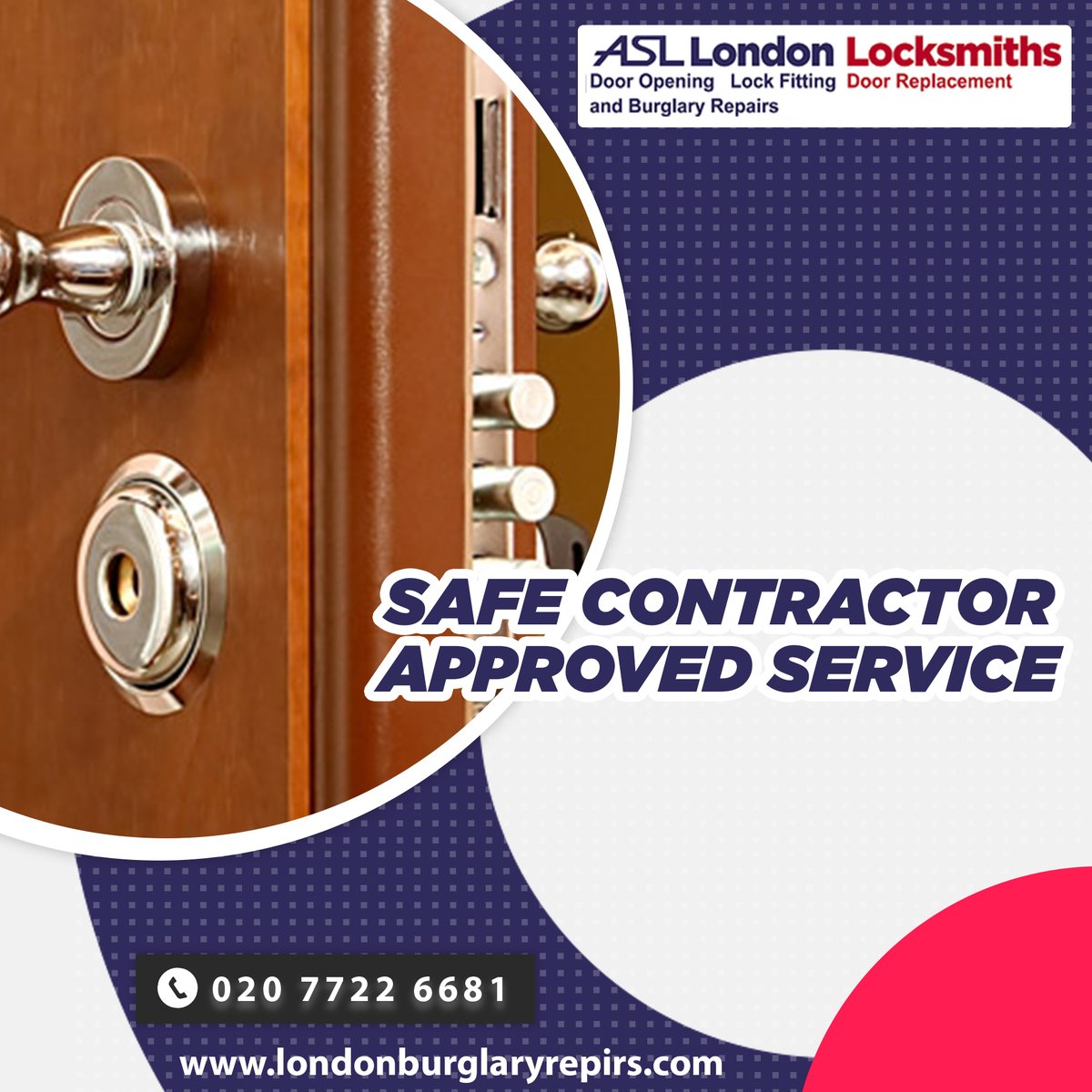 ASL delivers safe contractor approved services within just 15 minutes using instant bike services. Call Us On 020 7722 6681.

bit.ly/2wH8KFx

#asllocks #locksrepair #doorrepair #burglaryrepair
#emergencydoorrepair #homesecure #banhamdoor