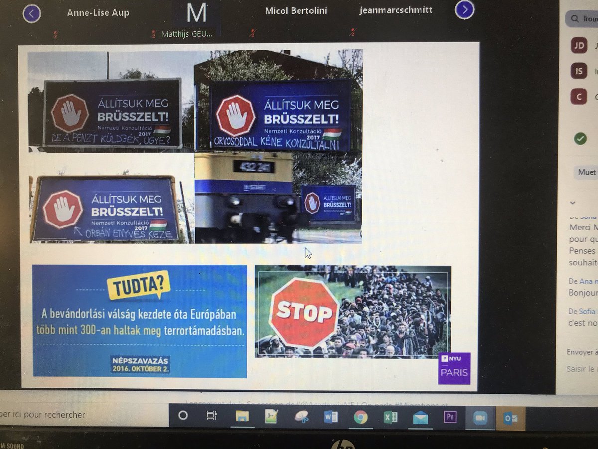 AcademieNE's tweet photo. Imola Streho nous parle de rhétorique anti-migrations en #Europe : "on est très très loin de la solidarité et des droits fondamentaux" ... #migrations #sessionvirtuelle https://t.co/1QB298eZly