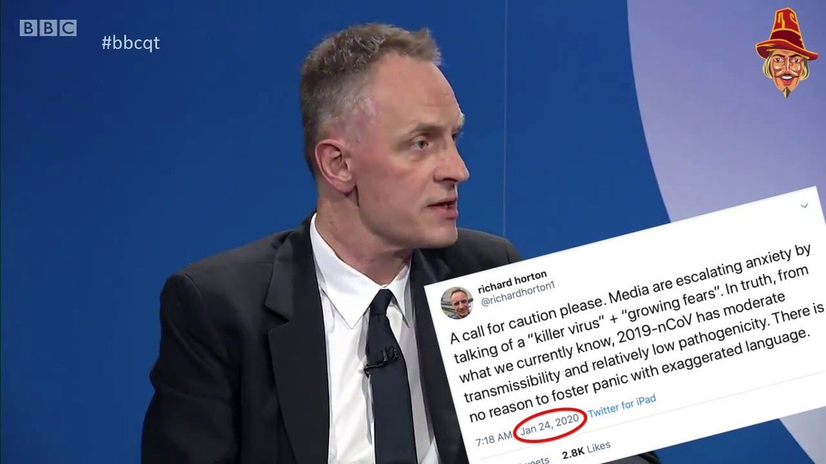 Whatspctoday's tweet photo. @stylophobia FYI this is the same Richard Horton who in criticising government response last night was also doing so to his own advice. https://t.co/ugzYmHArkx
