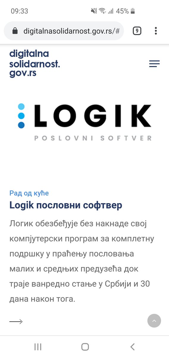 logikrs's tweet photo. Logik se pridružio inicijativi #DigitalnaSolidarnost #OstaniteZdravi https://t.co/EcXpqsQFCX
