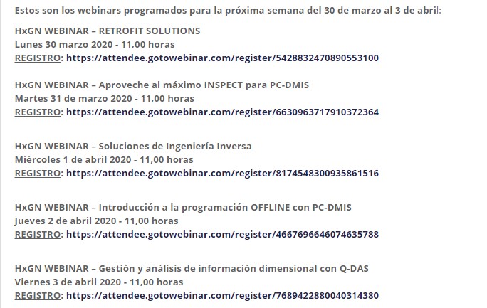 #Hexagon inicia una campaña intensa de Webinars para mantenerse productivos en la situación actual. mtr.cool/qcwhmepccz <a href="/HexagonAB/">Hexagon</a>