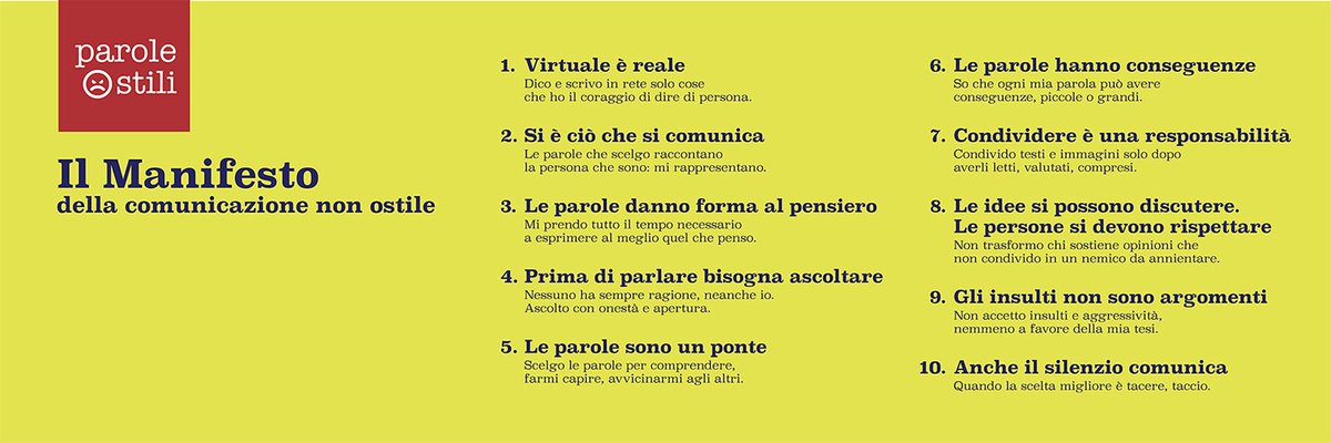 SantomoLaura's tweet photo. Virtuale è reale
Dico e scrivo in rete solo cose che ho il coraggio di dire di persona.
@paroleostili #paroleostili #SBLab2020 #scritturebrevi https://t.co/X8VSvcCzTE