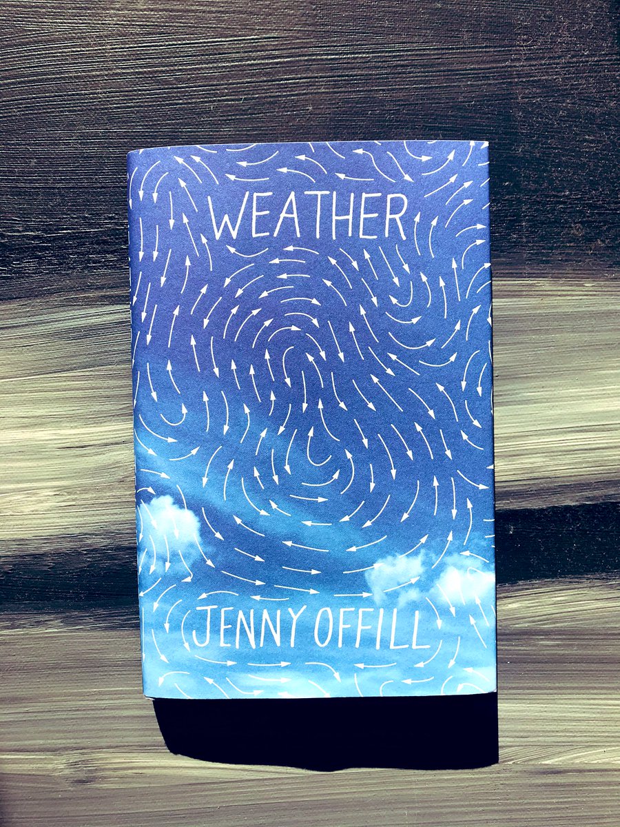 Just finished WEATHER by Jenny Offill. Loved her previous books, but either this one is more nihilistic than LAST THINGS and DEPT. OF SPECULATION, or I’m feeling a greater level of personal dread right now (likely). Was at times too bleak a picture for me. But the writing!!