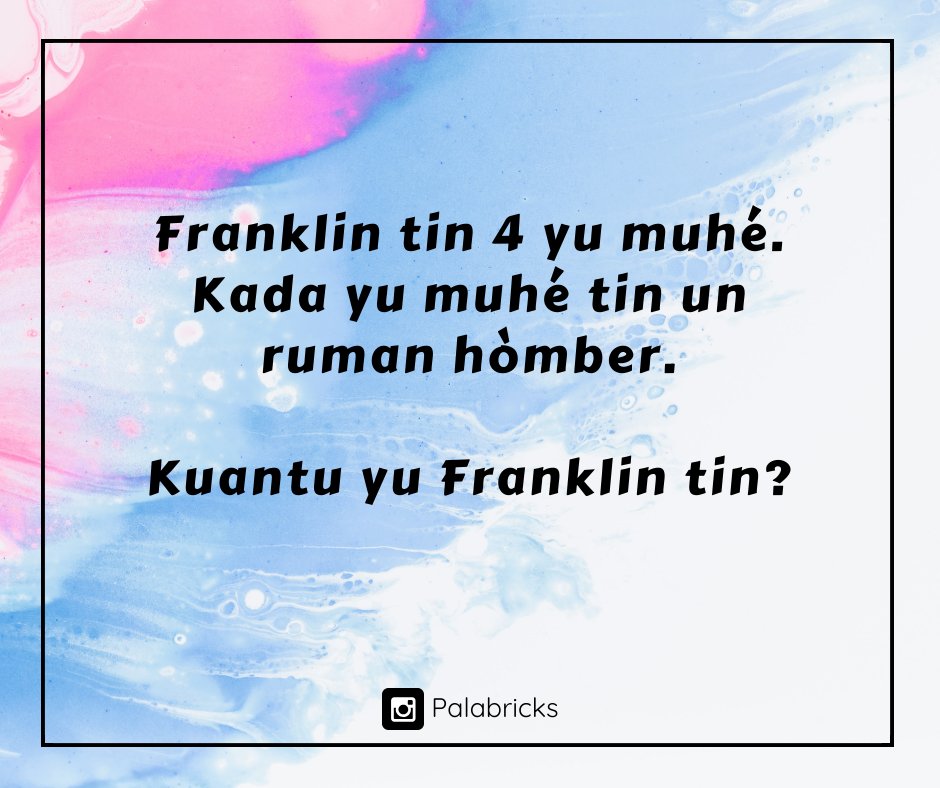 palabricks's tweet photo. Bon dia! Nos tin un charada pa boso awe.🤔 https://t.co/pDvYTheBqm