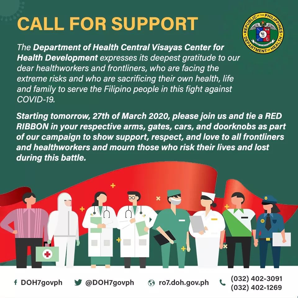 MfrTiangco's tweet image. #RedRibbon 
#PrayForOurFrontliners