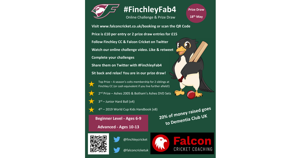 finchleycricket's tweet photo. Finchley Launches Online Cricket Challenge
https://t.co/Gt0gpSVEKG https://t.co/LZrPbqdMN4