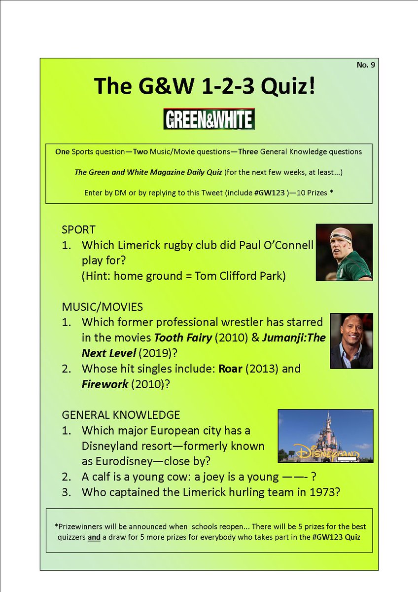 The Green And White Quiz No 9 Have Fun All The Answers To This Week S Quizzes Will Be Uploaded Here On Sat Night Sun Morning Check Out Our Twitter Feed For