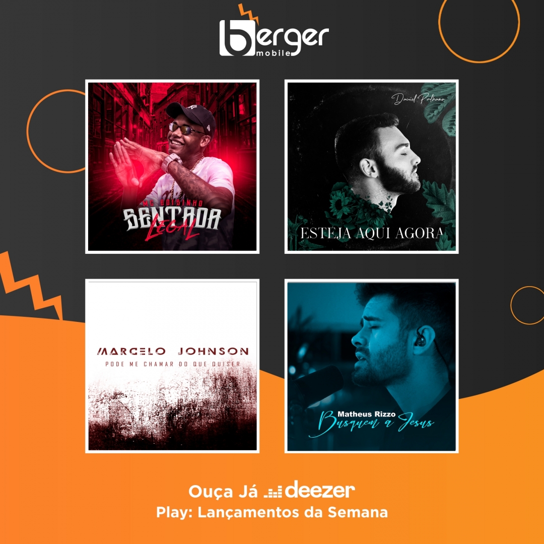 BergerMob's tweet photo. #sextou mas #fiqueemcasa que nós te atualizamos com as novidades: Play 'Lançamentos da Semana' @DeezerBR com @danielpalhano1 @McEdisinho  @marcelojohnson @matheusrizzo e muito mais. Ouça já! ▶ https://t.co/dHMl5p2S3n 🎶 #deezer #pop #rock #musicacrista #funk #bergermobile #bm https://t.co/jIi6lvDkJz