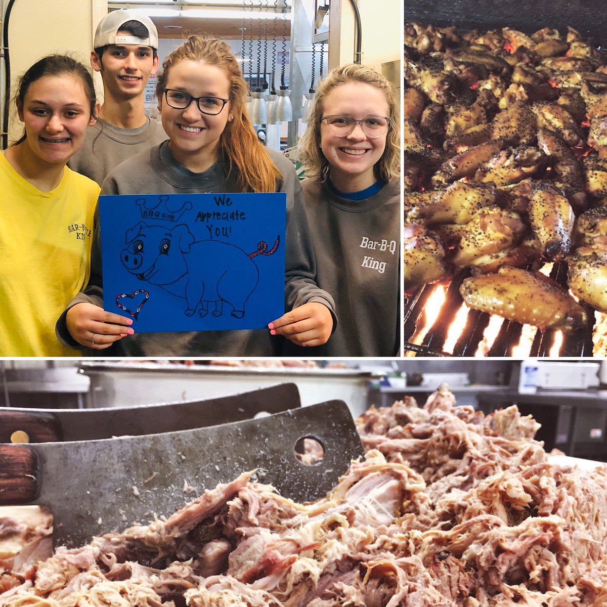 barbqkingnc's tweet photo. THANK YOU to our wonderful customers for continuing to support us!  Call 7047351112 for CURBSIDE SERVICE(or pick up).  Counter service is still available for to go orders as well!  We are open Monday-Saturday 10am to 8pm https://t.co/RwC8NURdqY