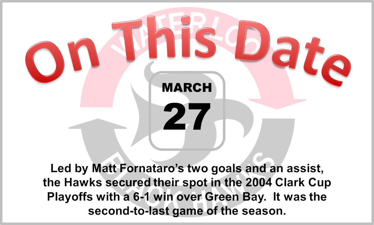 BlckHawksHockey's tweet photo. You can't win it unless you're in it. In 2004, @MattFornataro and the Hawks locked-in their Clark Cup Playoff bid #OnThisDate. https://t.co/aPkcoYBCUq