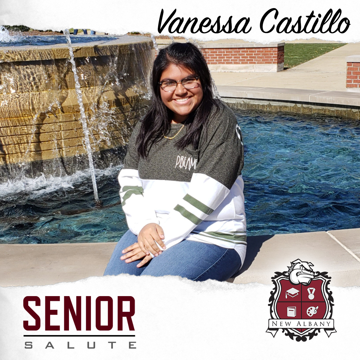 naschoolupdates's tweet photo. Bulldog Senior Vanessa Castillo plans to attend ICC and study to become a paramedic.  Her favorite senior memory is Prom. https://t.co/vpNA47Ltjv