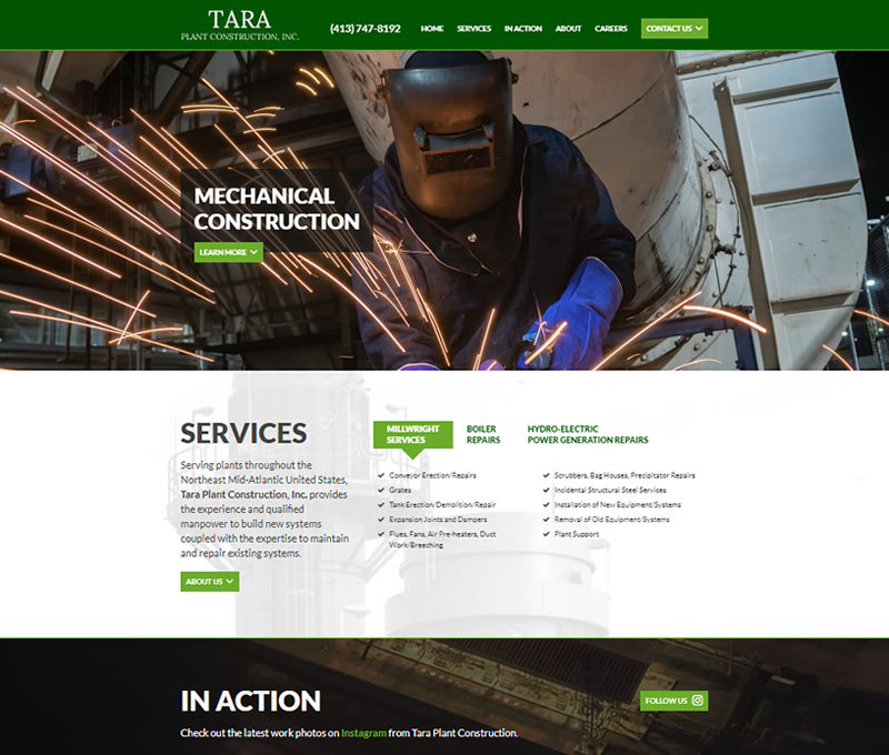 cdeVision's tweet photo. Excited to announce the launch of new one-page website for Tara Plant Construction of West Springfield, MA. Check out our blog for more details
https://t.co/bwg4LqTHJC https://t.co/QOlQ7KNclb