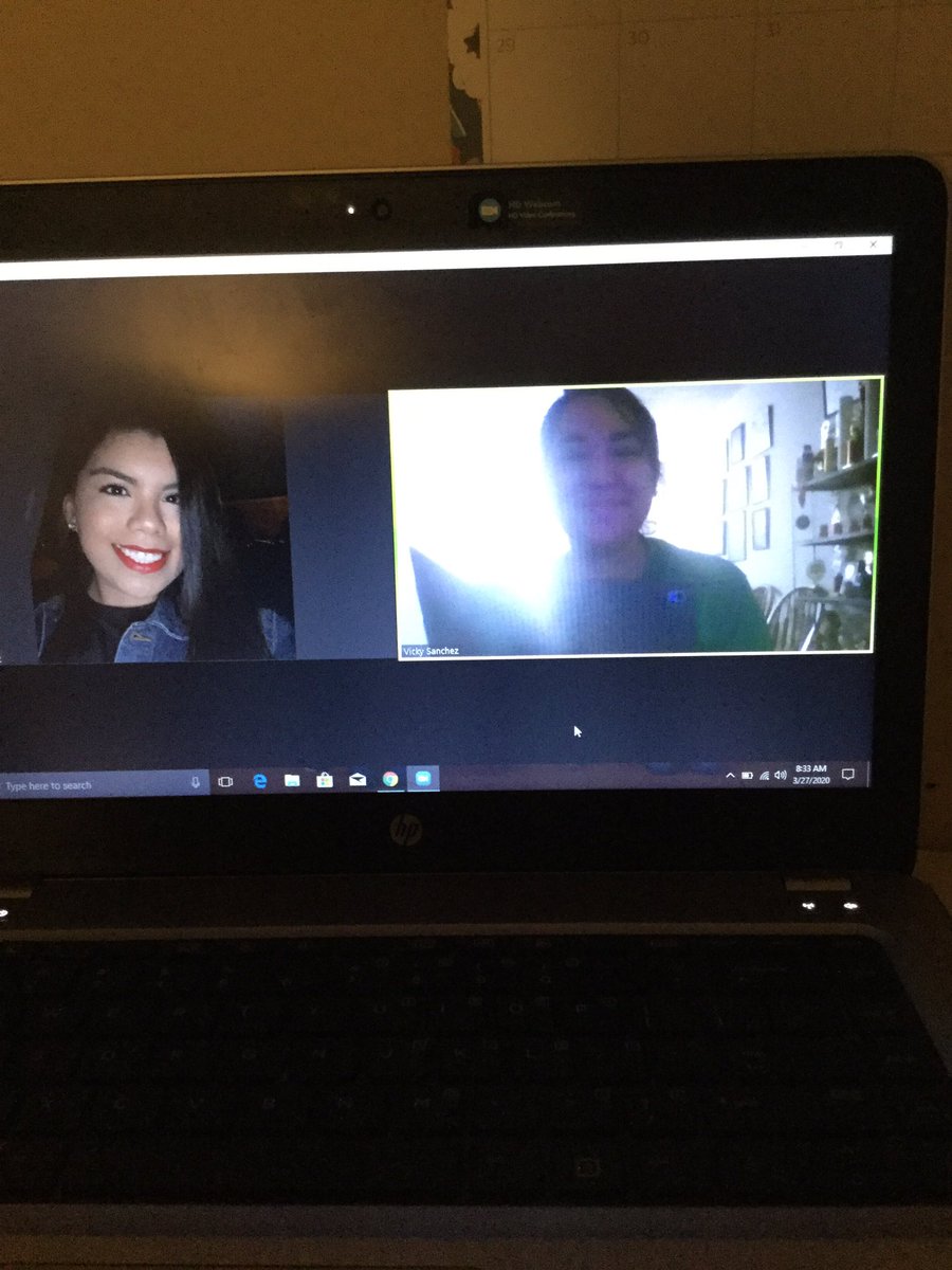 Grade level meeting this morning with <a href="/amartinez_hcisd/">Alexis Martinez</a> Might have been a little too early.
#TravisRocks #HCISDschoolathome