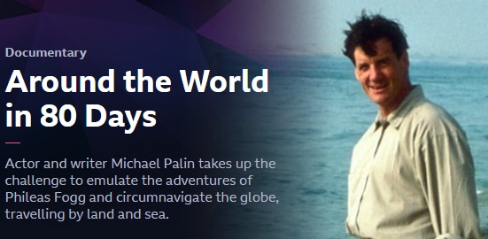 31) Around the World in 80 Days - Michael Palin's ripping yarn allowed the Python to coil around the globe in a punishing race against time. In the course of his trip he starred in an Egyptian film, worked as a freighter deckhand, and never lost his Michael Palinness  @BBCiPlayer