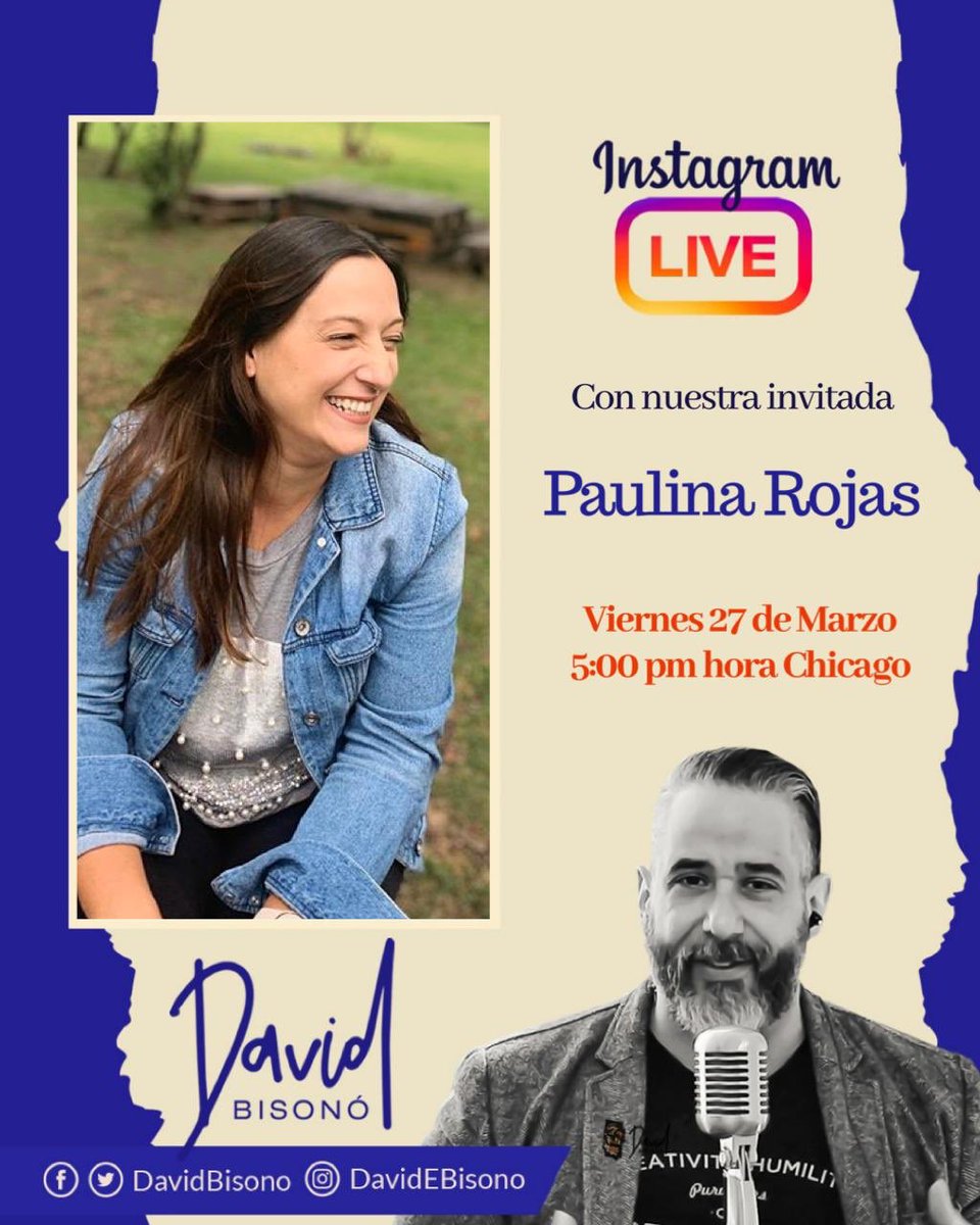 DavidBisono's tweet photo. Hoy me acompaña la ungida y en cuarentena @paulinarojasdr 

Conéctate hoy y prepárate para una bendición muy especial. No será urbi et orbi, pero será poderosa. Créelo. https://t.co/YJbPdj1gIU