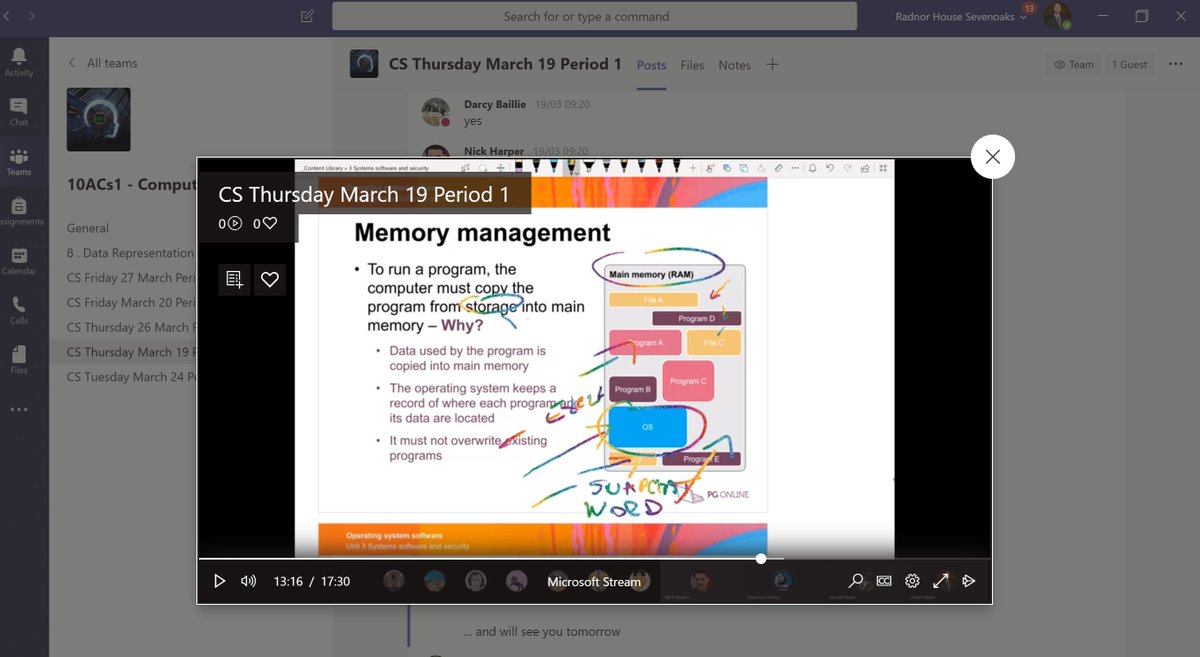 It's the last day of teaching virtual lesson before the Easter break <a href="/radnorsevenoaks/">Radnor House Sevenoaks</a> It has been a game changer for teachers, pupils and parents. The feedback from everyone has been incredible and will motivate us to keep improving further. Big shout out to <a href="/MicrosoftTeams/">Microsoft Teams</a> 👏👍
