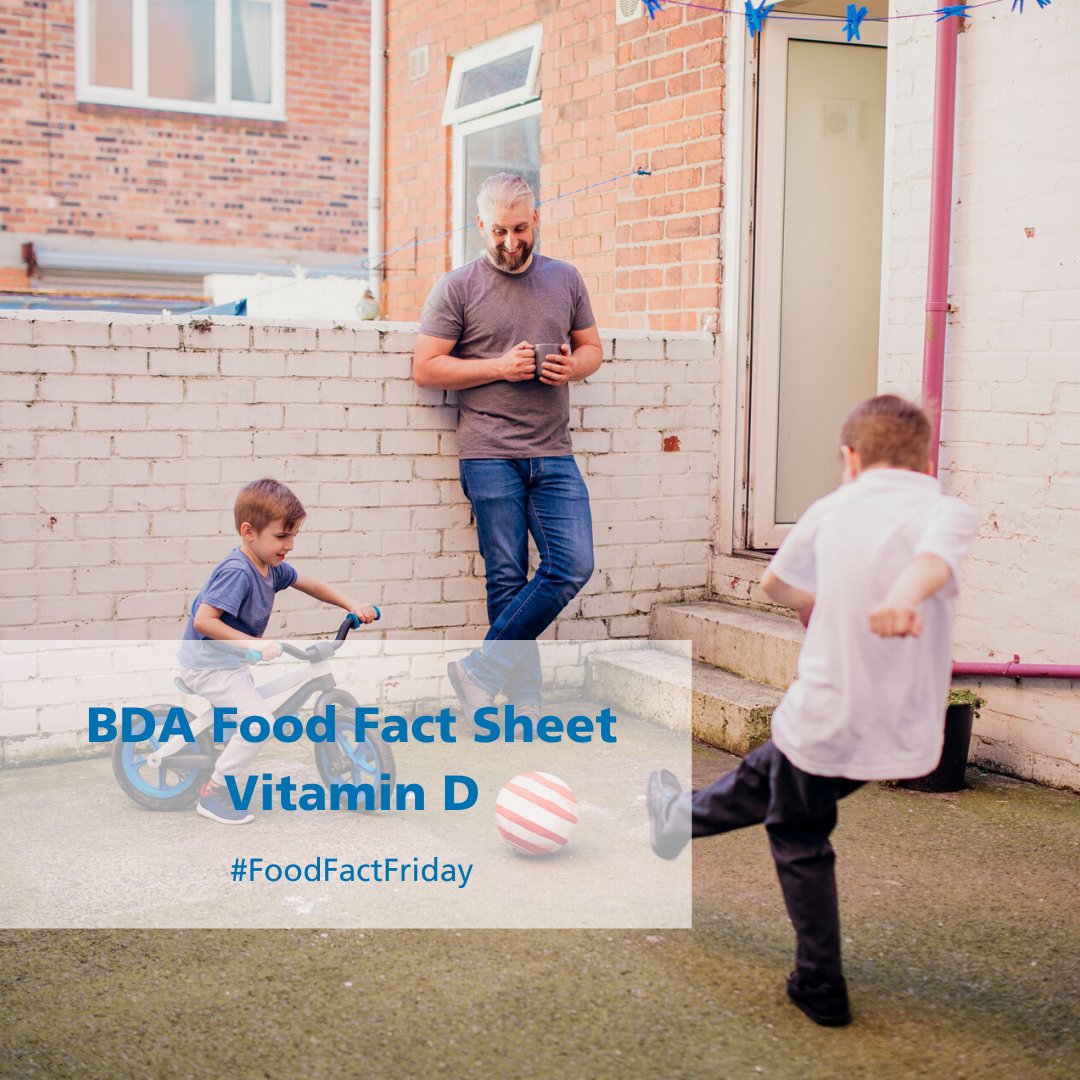 BDA_Dietitians's tweet photo. Vitamin D is crucial for bone health and can be found in some foods and supplements. Many people will not be experiencing the benefits of daylight exposure, so spend some time in your garden if you can this weekend. Find out more in our food fact sheet https://t.co/0yh0phBbuI https://t.co/tXtxuLeJYj