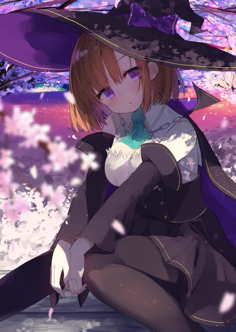 桜
と
魔女っ娘 