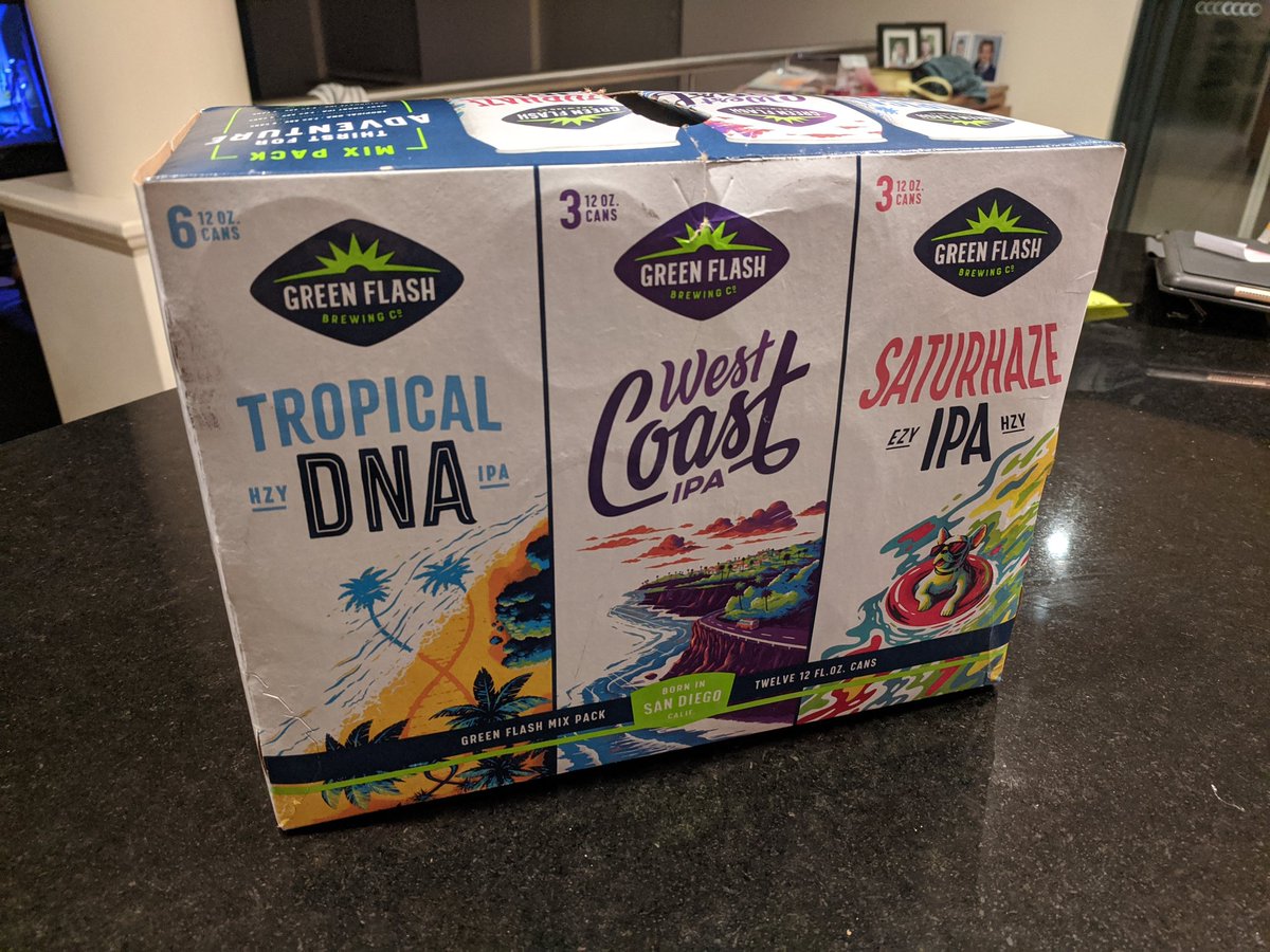SuperDuane's tweet photo. Spectacular pack from one of my all time favourites @GreenFlashBeer ... Arrived in Australia via the mighty @dutchtrading_co for their now cancelled #Dankfest. My pleasure indeed  #KeepingLocalAlive https://t.co/7uC1vaovVS