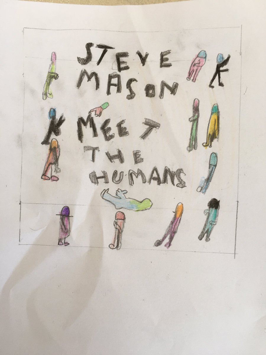 ecmiller72's tweet photo. Daughter has some homework to draw an album cover. What do you think @SteveMasonKBT ? https://t.co/pY5pxHopl7