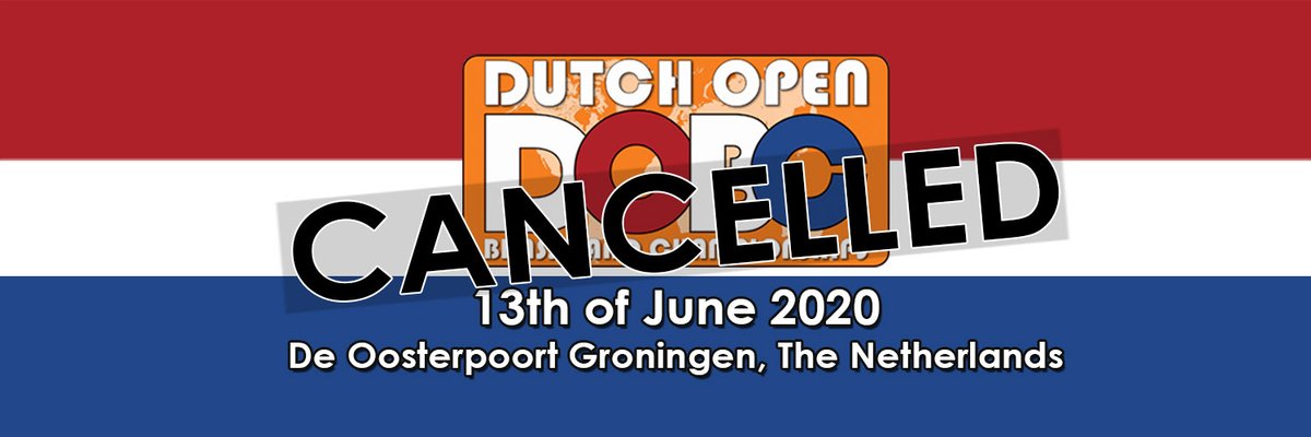 DOBC en GBE GEANNULEERD! Lees meer op onze website: dobc.eu/nl/annulering #JammerMaarOnvermijdelijk Tot volgend jaar!