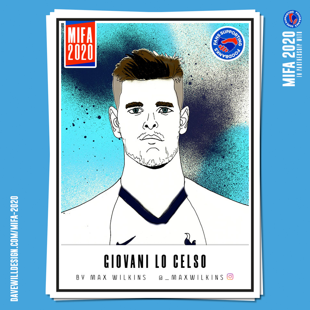  @LoCelsoGiovani by  @M_Wlkns for the   #MIFA2020 Project to help raise funds for  @SFoodbanks . See all the submissions so far at  https://davewilldesign.com/mifa-2020...