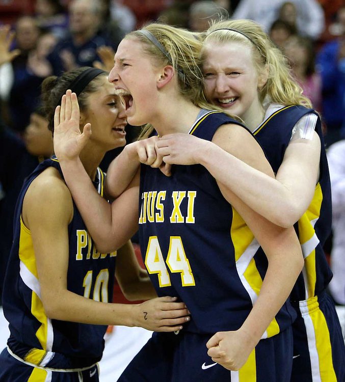 kfrings44's tweet photo. 10 years ago today 👀 we added the first WIAA trophy to 18 WISAA Championship trophies @PiusXIHigh! 

Heavy hearted for the girls who couldn’t get a chance to fight for and hold up their own trophies this year 💕 https://t.co/zONQFJulfe