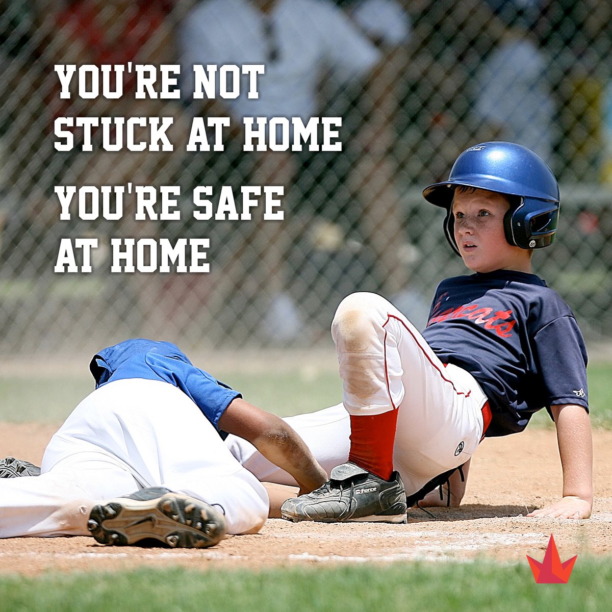 "You're not stuck at home, you're SAFE at home."

Perspective. Even during COVID-19 lock downs, we can still practice mental strength in the face of adversity.