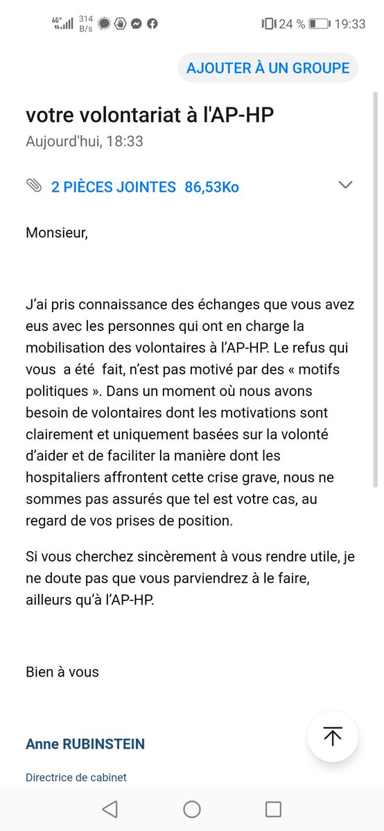 anatolium's tweet photo. Ainsi privilégient-ils la passion politique à la santé de leurs constituants. Quand l'AP-HP, trie ses volontaires selon leurs opinions. https://t.co/WD6UGnIBQe