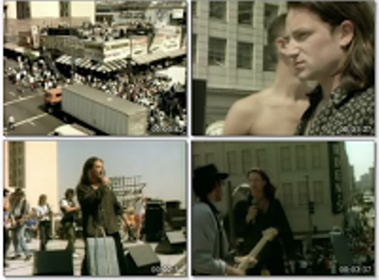 OldSchool80s's tweet photo. Mar 27, 1987: U2 filmed the music video for "Where the Streets Have No Name" on a roof-top in Los Angeles. #80s https://t.co/YTtA5IFVMu