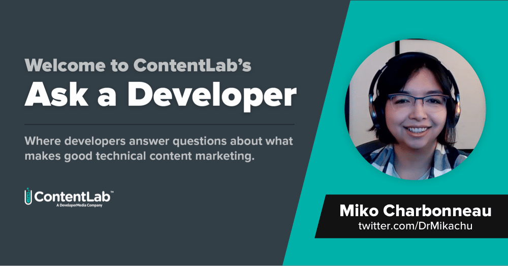 ContentLabIO's tweet photo. What makes technical content developer-friendly?
Read more π https://t.co/MTHeEvhnyt
#AskaDeveloper #TechContentMarketing #DeveloperMarketing https://t.co/om6YwcCVtx