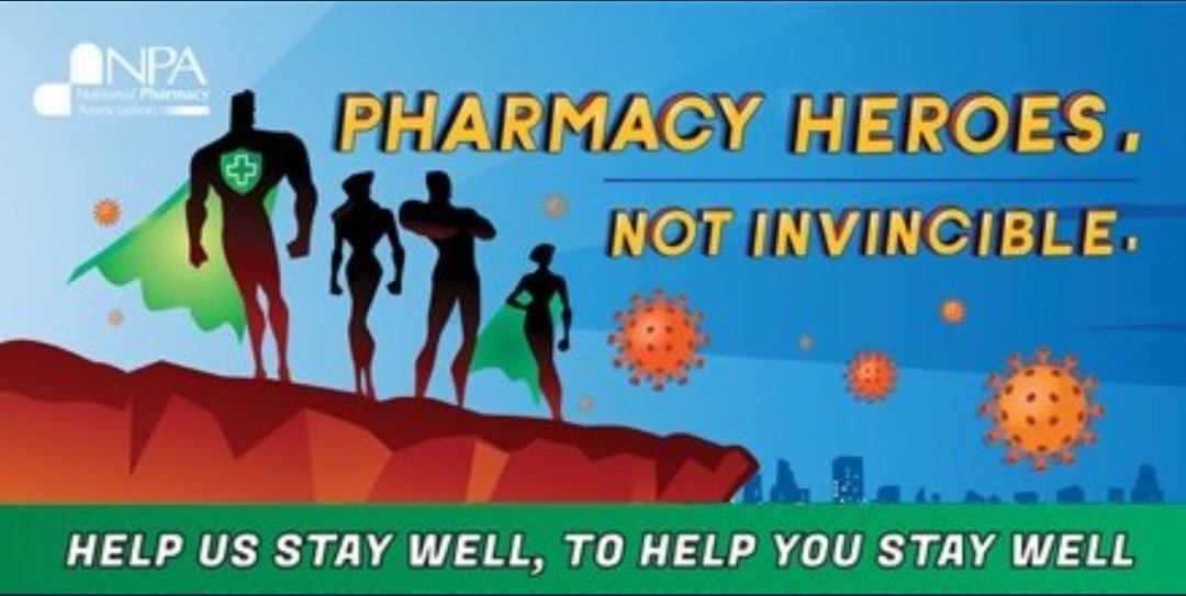 I saw a heartbreaking post today of a young #pharmacist who sadly passed away due to #COVID19. 

This isn't a film. 
This isn't a story. 
This is real life.
With real people.

#BeKind to pharmacy teams, they are putting their life at risk for you.

 #NotAllSuperheroesWearCapes