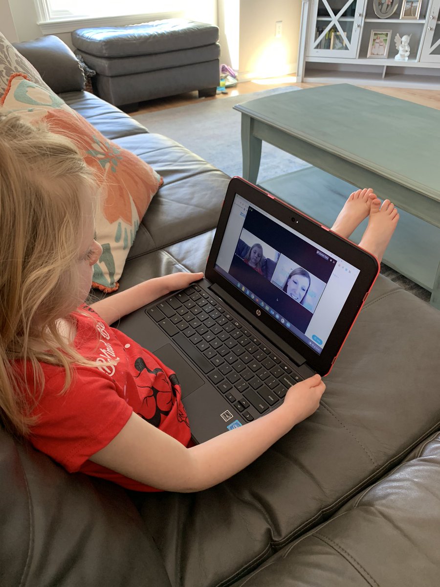 Mrs_Orebaugh's tweet photo. Love our dedicated teachers!!! Reese loved her one on one Zoom with @MelissaBruckne1 ❤️❤️❤️❤️ @PAESPTA @paeseagulls @vbschools https://t.co/gepyOVNFZ2