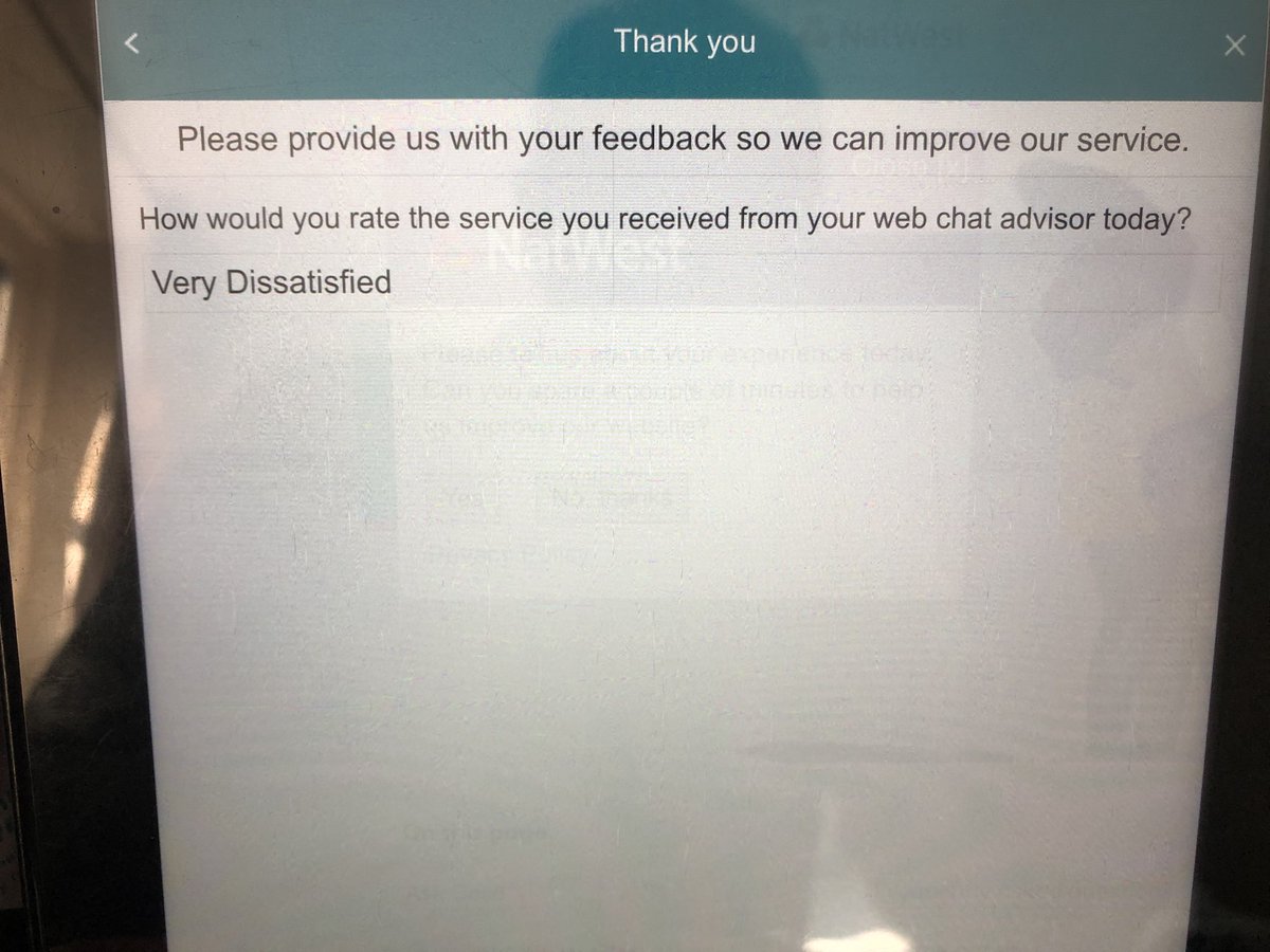 Candylicious_UK's tweet photo. Aaaahhhh!!! And surprise, surprise we are now disconnected @NatWest_Help. What a joke!!! This should be fun. Any chance you disconnecting all by fees for coming months and past 35+ years?? Oh thought not!?!? https://t.co/kERk7uiRWA