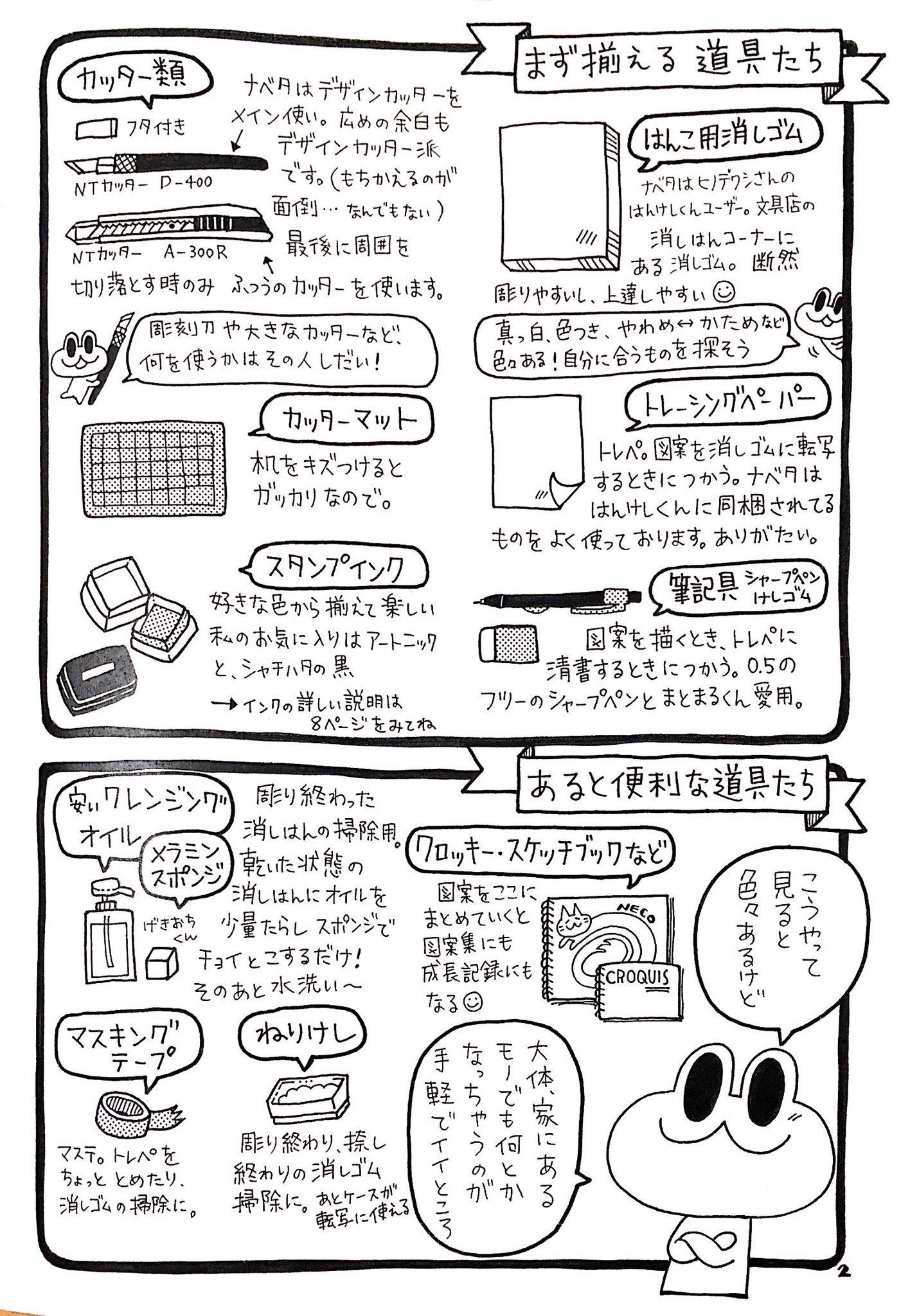 ナベタケイコ V Twitter 以前出した 消しゴムはんこの作り方マンガ 一部抜粋 です 専用の道具がおすすめだけど 家にある消しゴムとカッターでも作れます 刃物のお取り扱いにはご注意ください 消しゴムはんこ ナベタケイコ V Twitter 以前出した 消しゴムはんこの作り方マンガ 一部抜粋 です 専用の道具がおすすめだけど 家にある消しゴムとカッターでも作れます 刃物のお取り扱いにはご注意ください 消しゴムはんこ