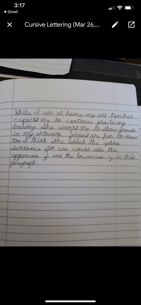 mrsnamerag's tweet image. Y’all, my babies can now write in cursive! They had to learn the remaining 12 letters at home. Im so proud of them! #ccsathome #ccsvisualarts