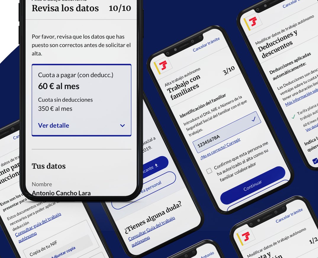 VeronicaOrso's tweet photo. #UX #UI al servicio de un país.Por eso cuando me convocaron para ser pare del #equipo que diseñaría la #app con la que todos los trabajadores iban a poder manejar su actividad laboral en #España me sentí muy entusiasmada.Conoce el #proyecto: https://t.co/XfVrztlohv https://t.co/pukpaK1soL