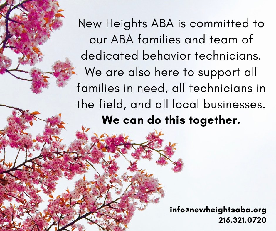HeightsAba's tweet photo. We are really missing all of our staff and clients at New Heights ABA.  Hope to see you all soon. #abatherapy https://t.co/PzsH3NC0io